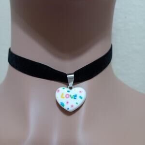 White color heart love